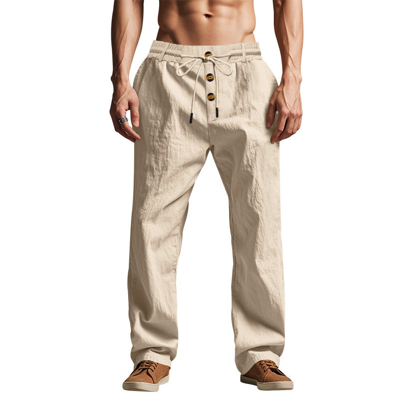Casual leisure pants for men, comfortable and airy, with a wide cut Lune London
