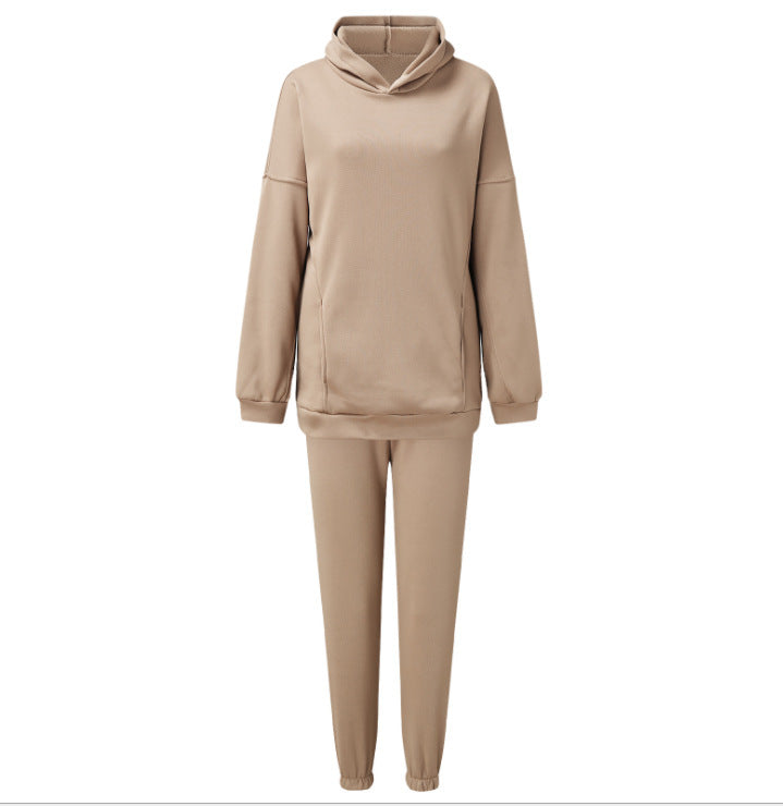 Comfortable fleece leisure set for women with high collar Lune London