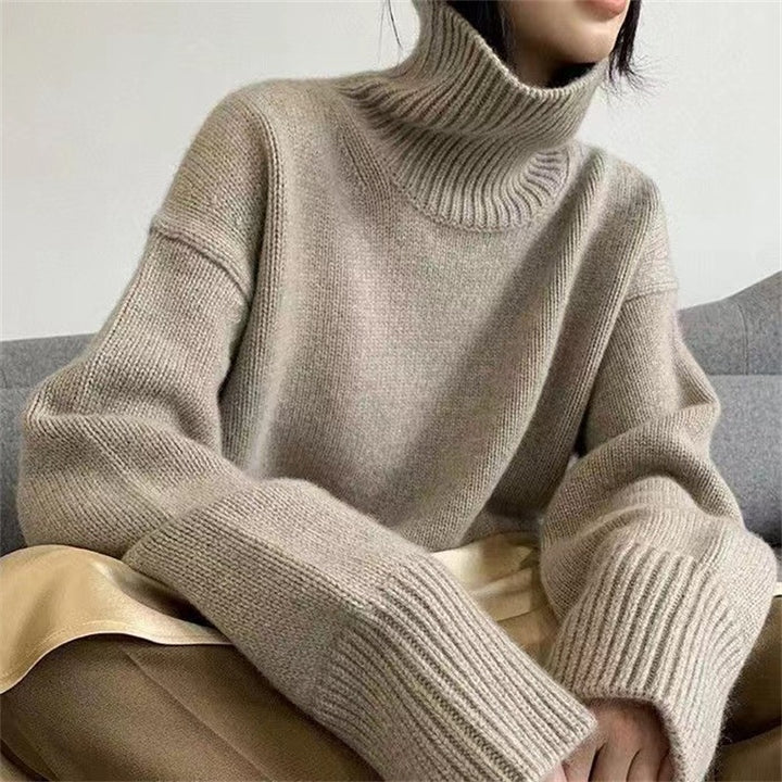 Gros Pull Col Roulé pour Femmes avec Tricot Doux Chic & Stil