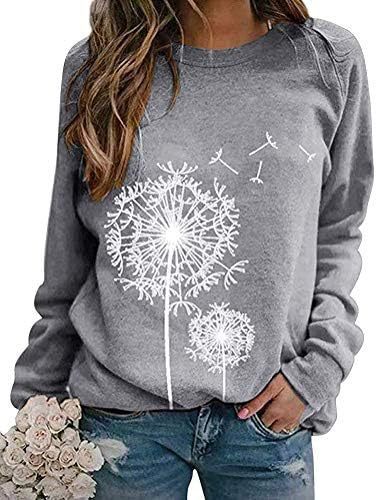 Women's sweatshirt with elegant dandelion motif Lune London