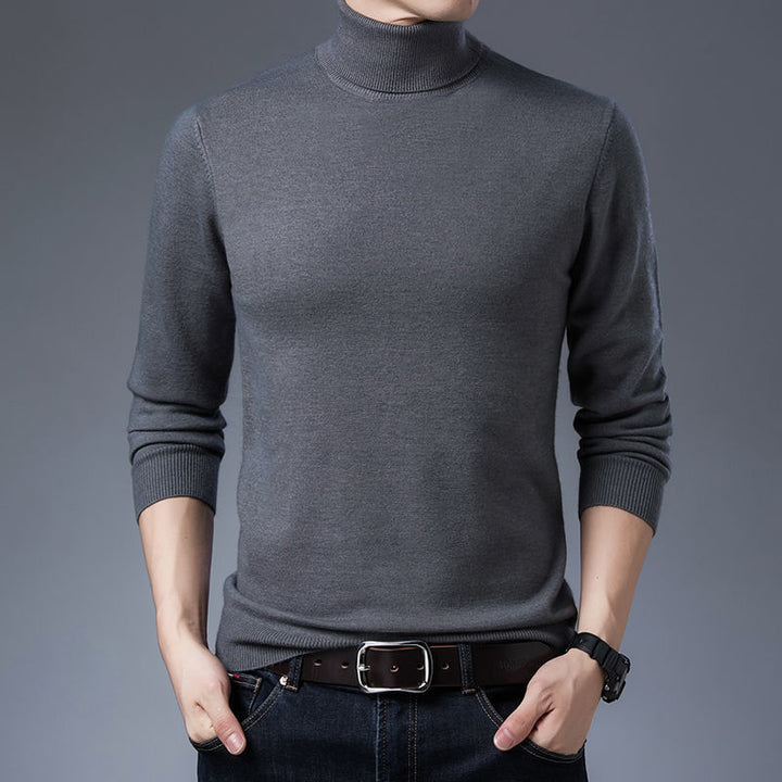 High-quality wool turtleneck sweater for men Lune London