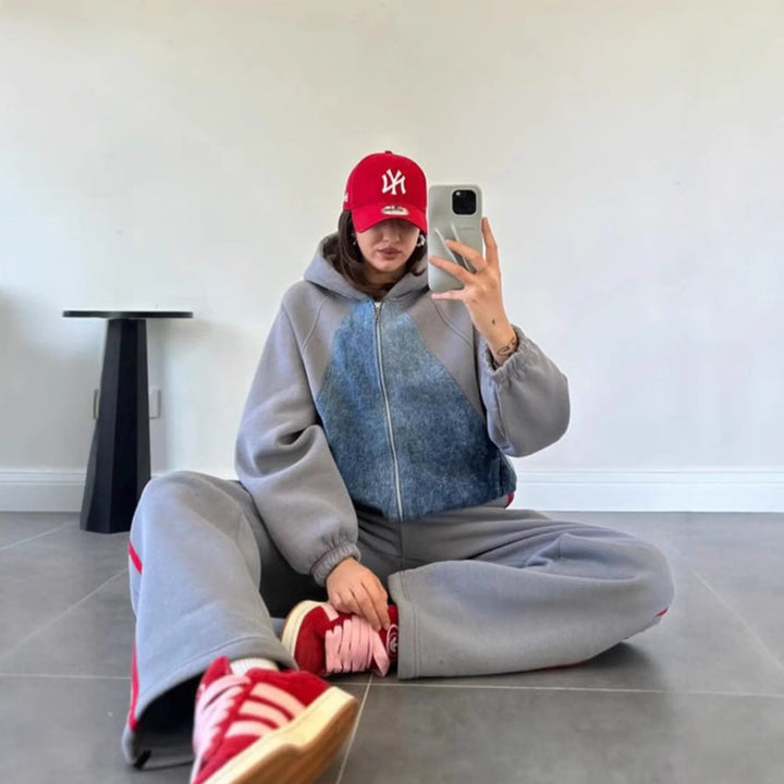 Lune London women's tracksuit and sporty hooded sweatshirt