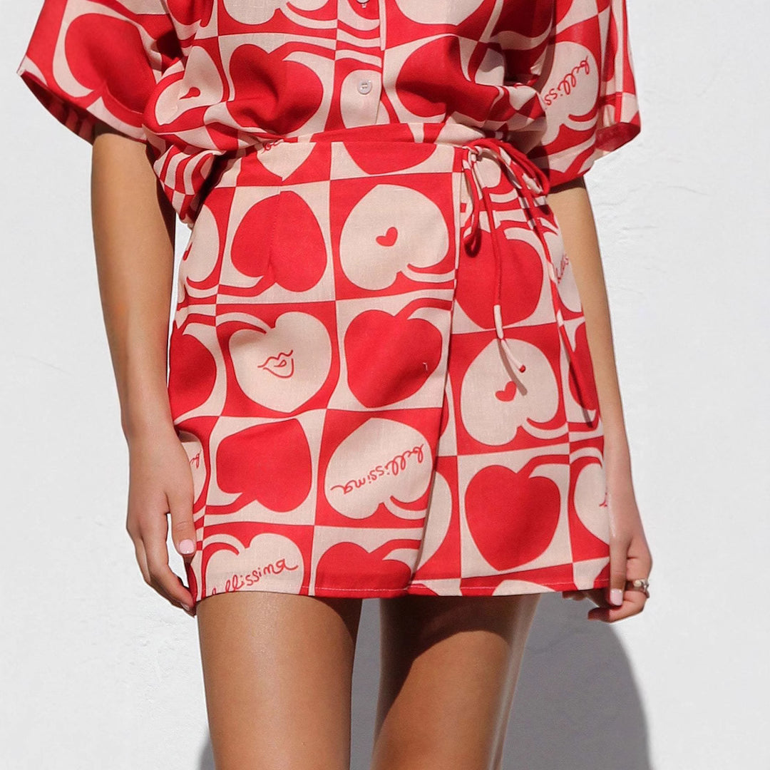 Women’s outfit with creative heart pattern Lune London