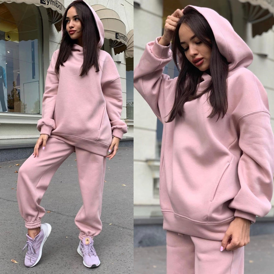 Lune London Comfortable Hooded Sweatpants Set for Women