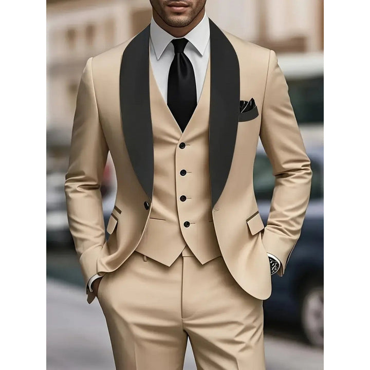 Elegant suit for men with fitted jacket and vest Lune London