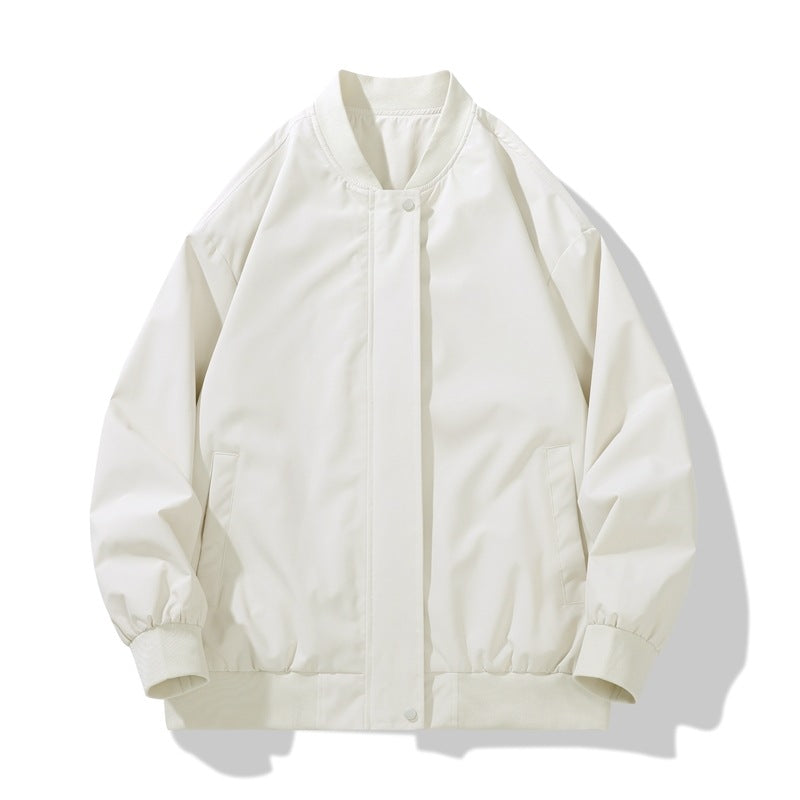Men's sporty transition jacket with high collar and practical side pockets Lune London
