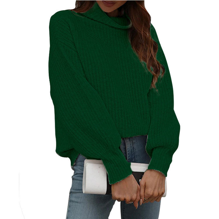 Lune London women’s oversized sweater vest with trendy turtleneck