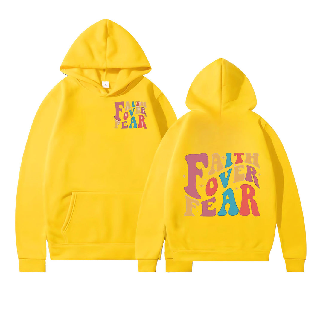 Women's Hoodie with Motivational Graphic Details Chic & Stil
