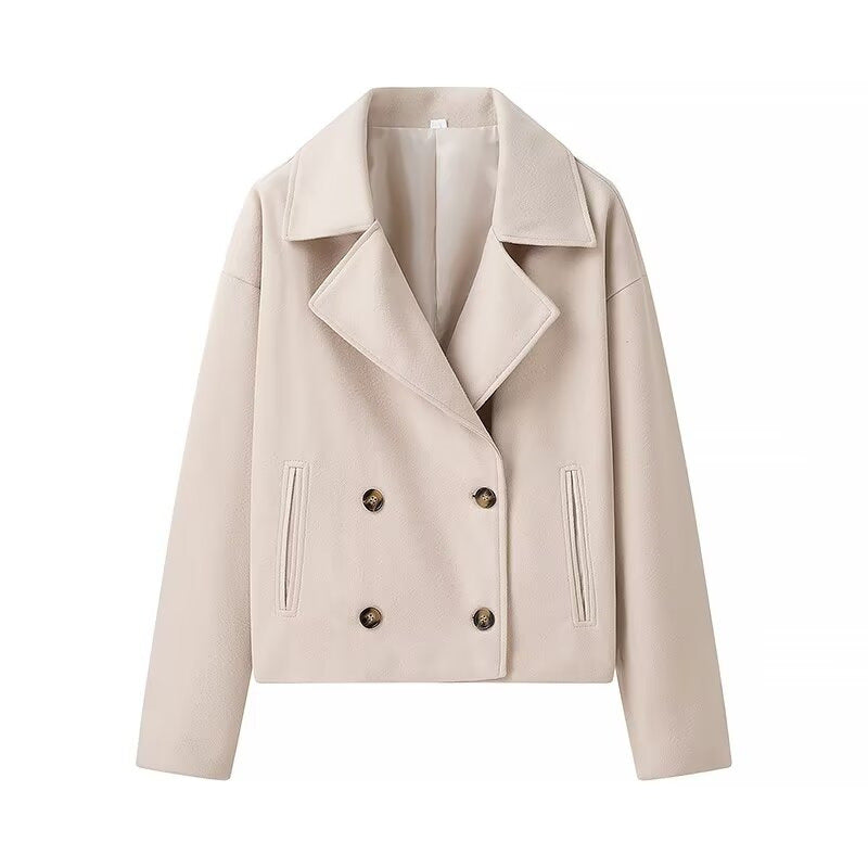 Ladies Lune London Double-Breasted Wool Jacket
