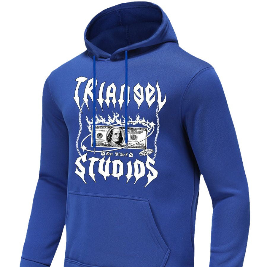 Hooded sweatshirt for men with creative graphic print Lune London