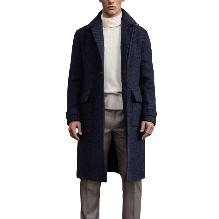 Elegant wool peacoat for men Lune London