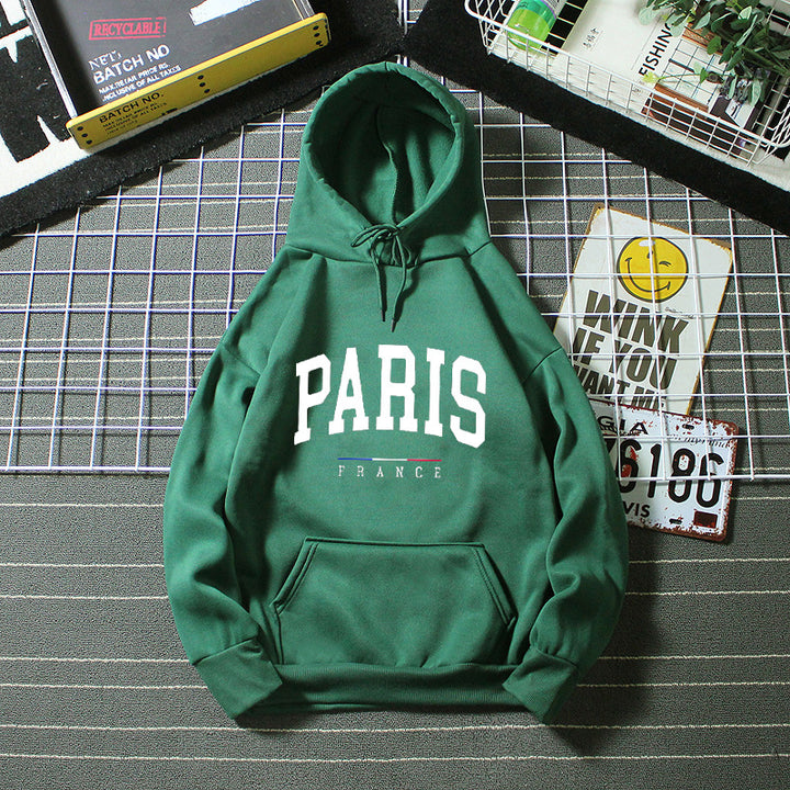 Women's hoodie with large Paris print Chic & Stil