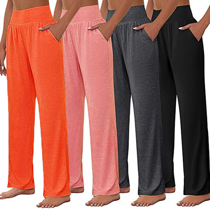 Comfortable high waist leisure pants for women with side pockets Lune London