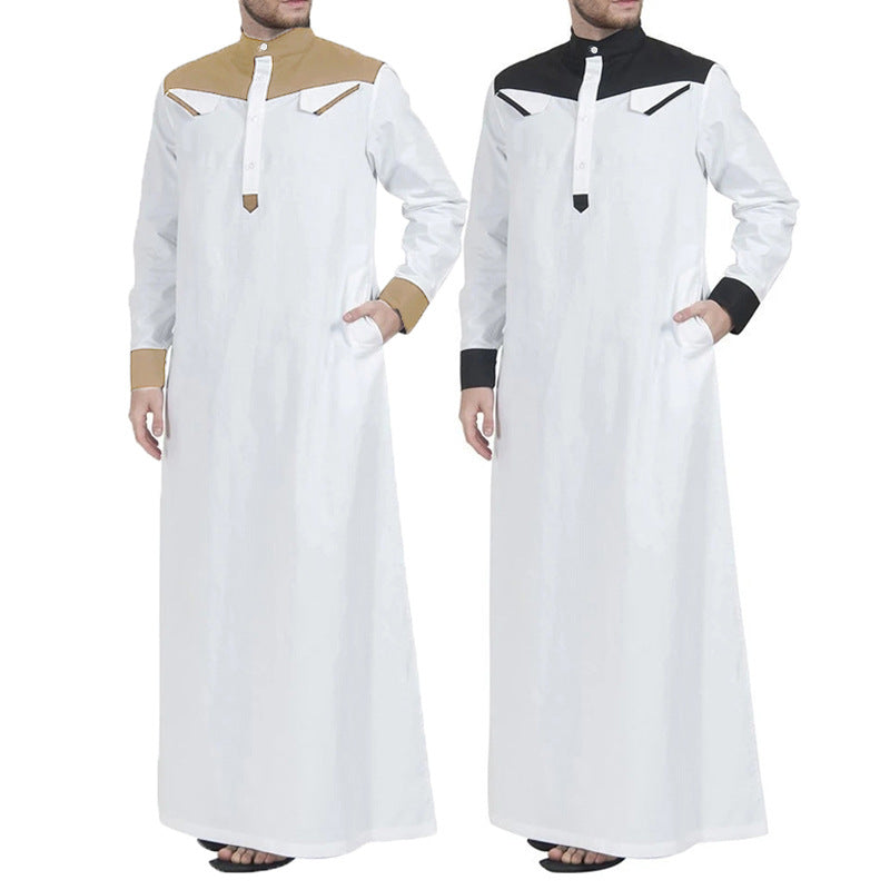 Men's traditional long dress with modern collar and practical pockets Lune London