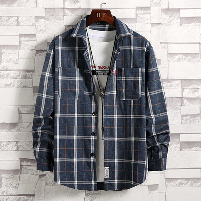 Men's plaid shirt with a practical chest pocket design and a comfortable fit Lune London