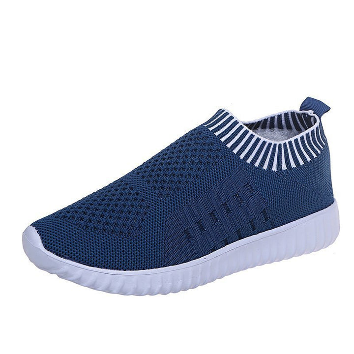 Women's Slip-On Sports Sneakers with Elastic Knit Upper and Non-Slip Sole Lune London