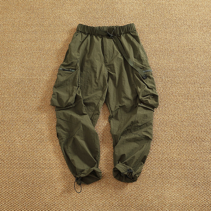Men's cargo pants with practical pockets and elastic waistband Lune London