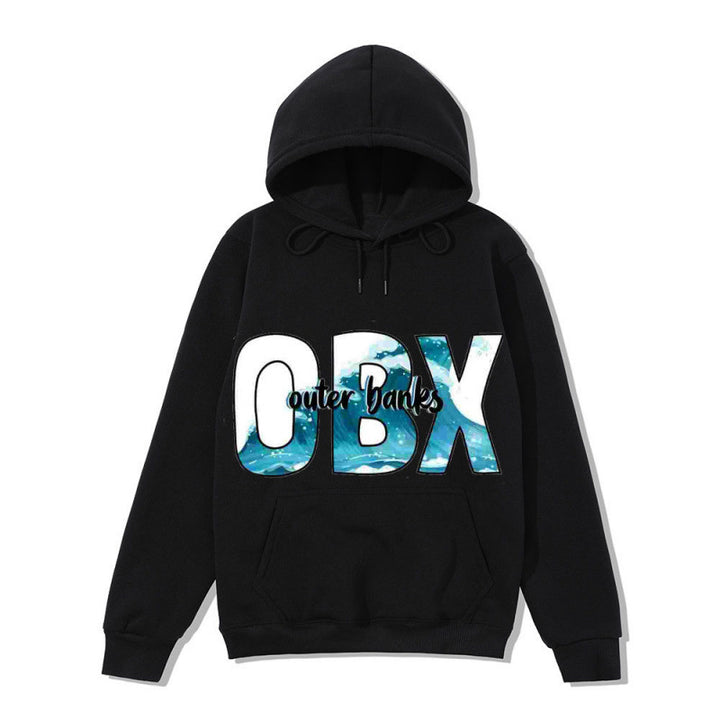 Women's Hooded Sweatshirt with Maritime Graphic Design Chic & Stil