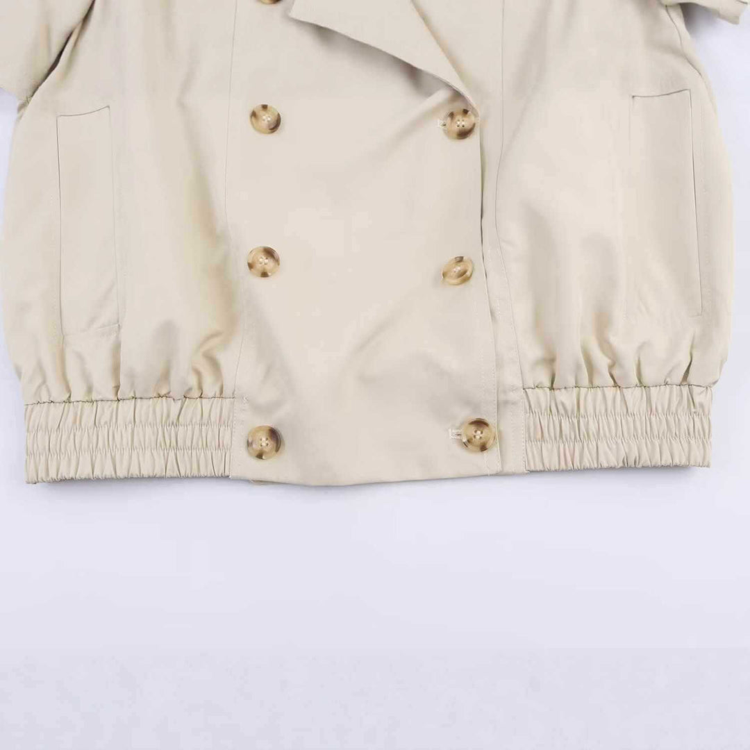 Trendy short jacket for women with fur collar Lune London
