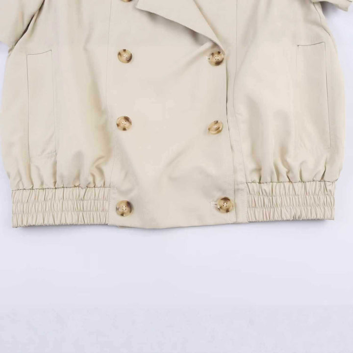 Trendy short jacket for women with fur collar Lune London