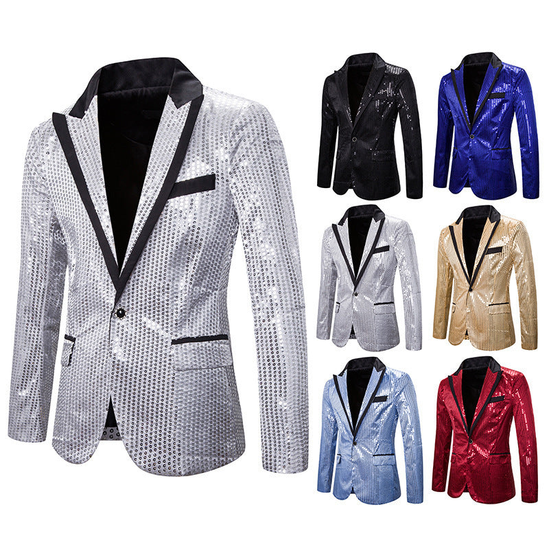Elegant sequin jacket for men with modern cut Lune London