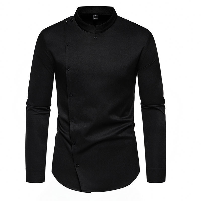 Men's long sleeve shirt with a modern button design Lune London
