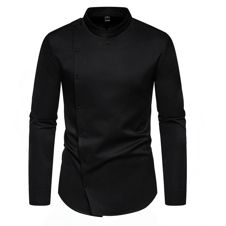 Men's long sleeve shirt with a modern button design Lune London