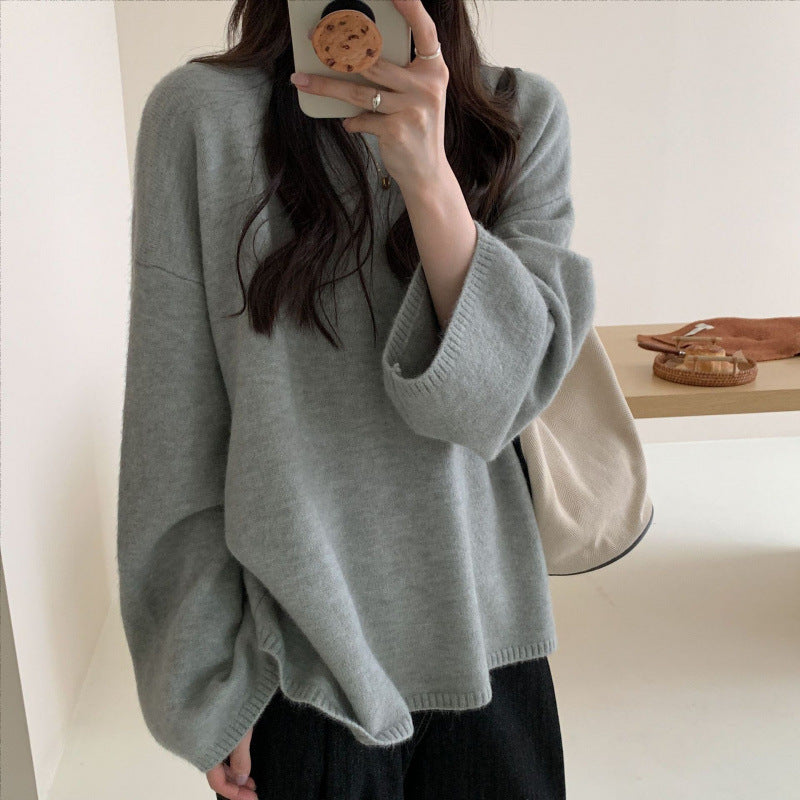 Pull en tricot surdimensionné pour femmes avec coupe large et matériau fin Chic & Stil