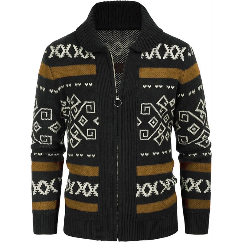 Ladies cardigan with modern pattern Lune London