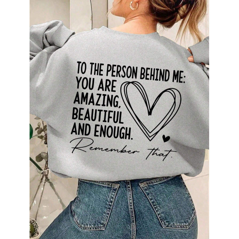 Sweat-shirt femme avec un design inspirant et une coupe décontractée Chic & Stil