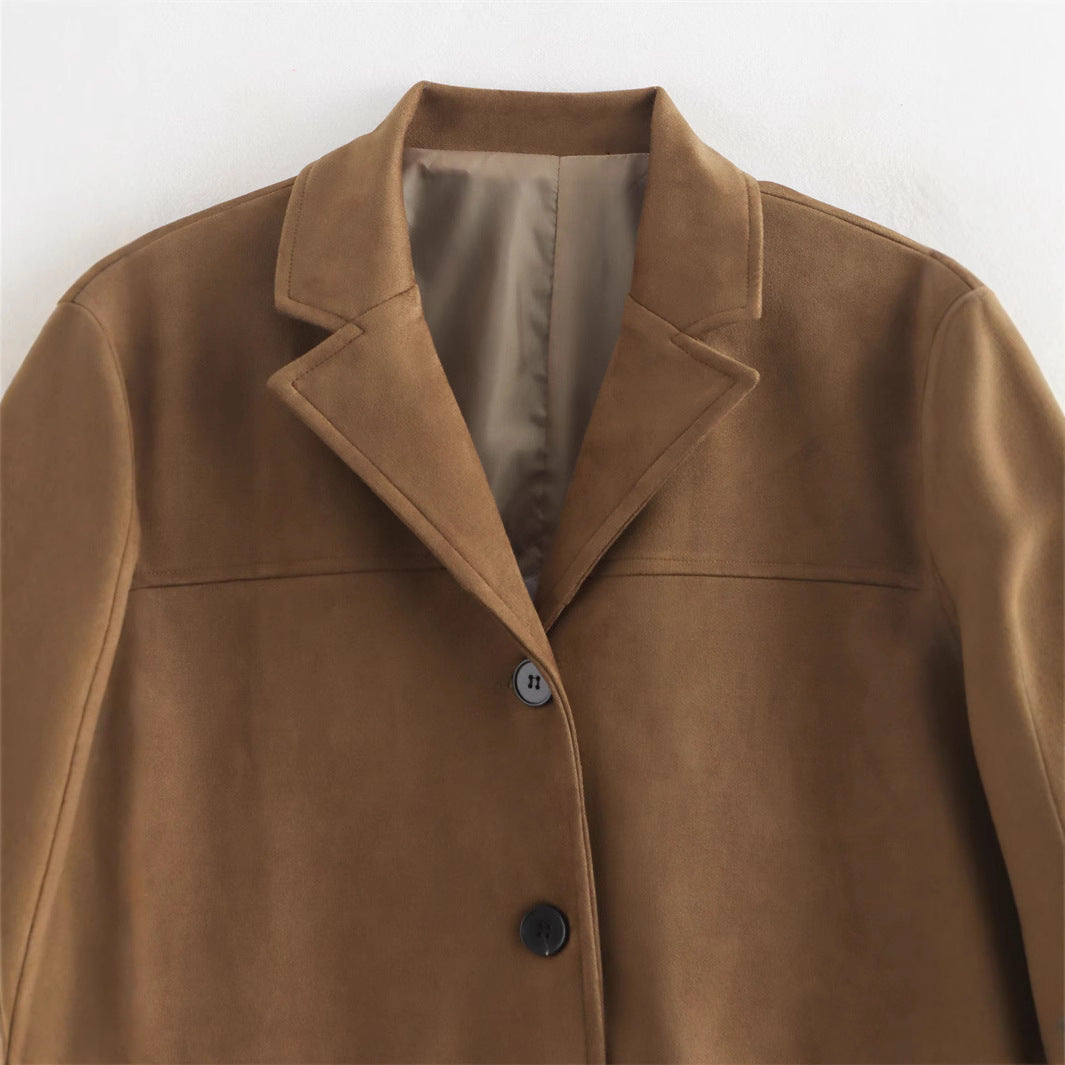 Ladies Elegant Suede Jacket Lune London