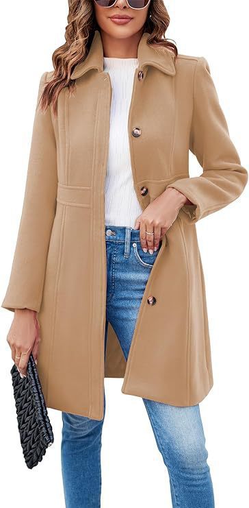 Classic wool coat for women with a trendy cut and functional details Lune London