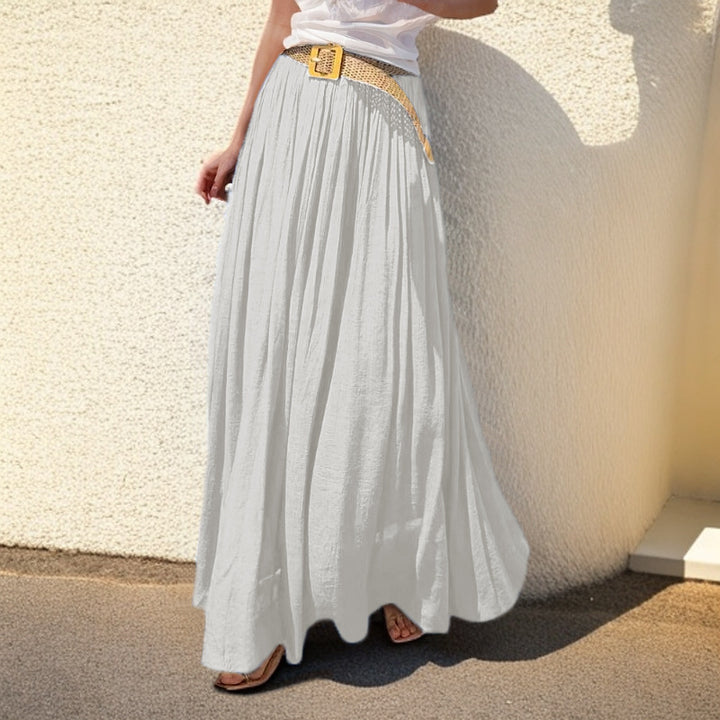 Maxi skirt for women with a flowing cut and elastic waist Lune London