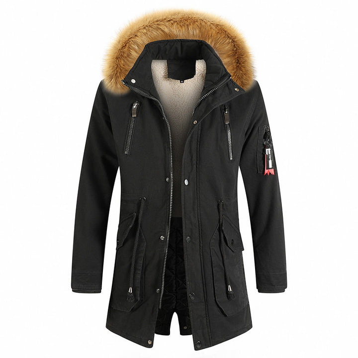 Fashionable winter jacket for men with removable hood and warm lining Lune London