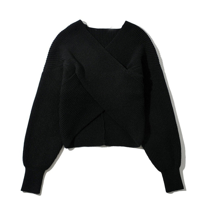 Women's Wrap Sweater Made Of Fine Knit Material with A Modern Cut Lune London