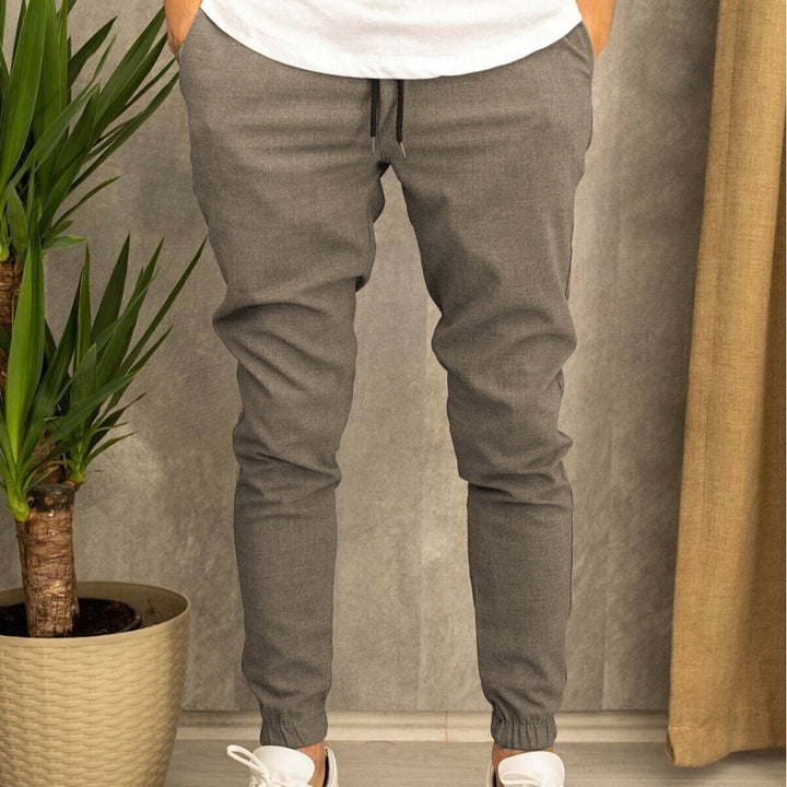 Lune London Men's Sport Leisure Pants with Elastic Waist and Side Pockets