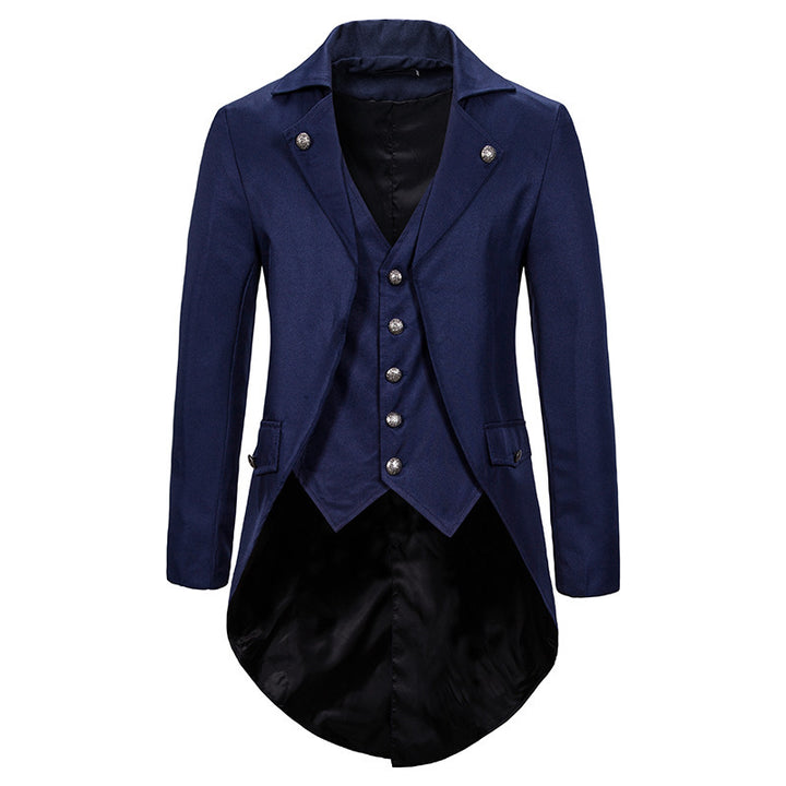 Veste élégante pour hommes avec coupe asymétrique et design floral Lune London