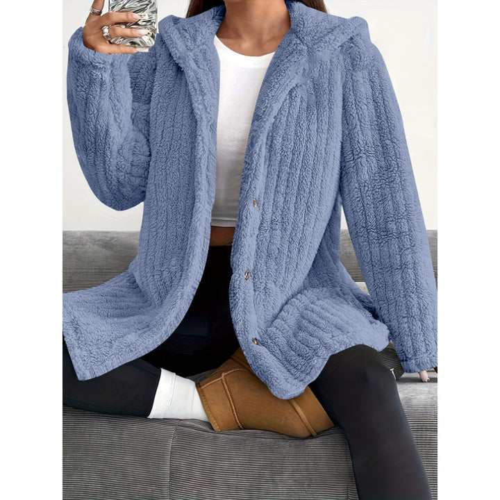 Women Comfortable Fleece Jacket with Hood Lune London