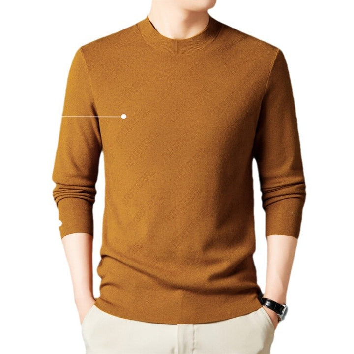 Elegant crew neck sweater for men in high-quality cotton blend Lune London