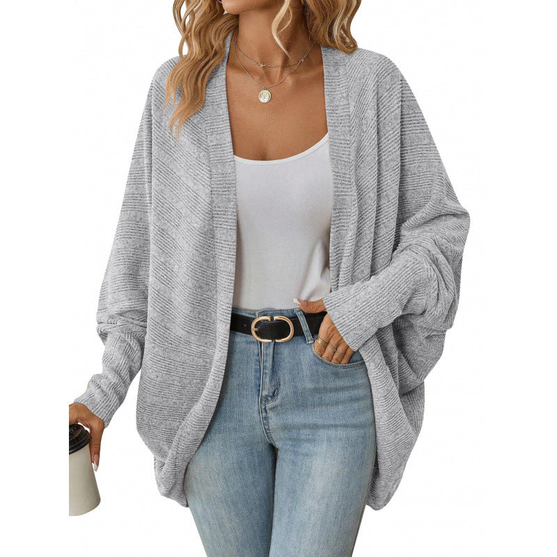 Women casual knitted cardigan with oversized fit and relaxed sleeves Lune London