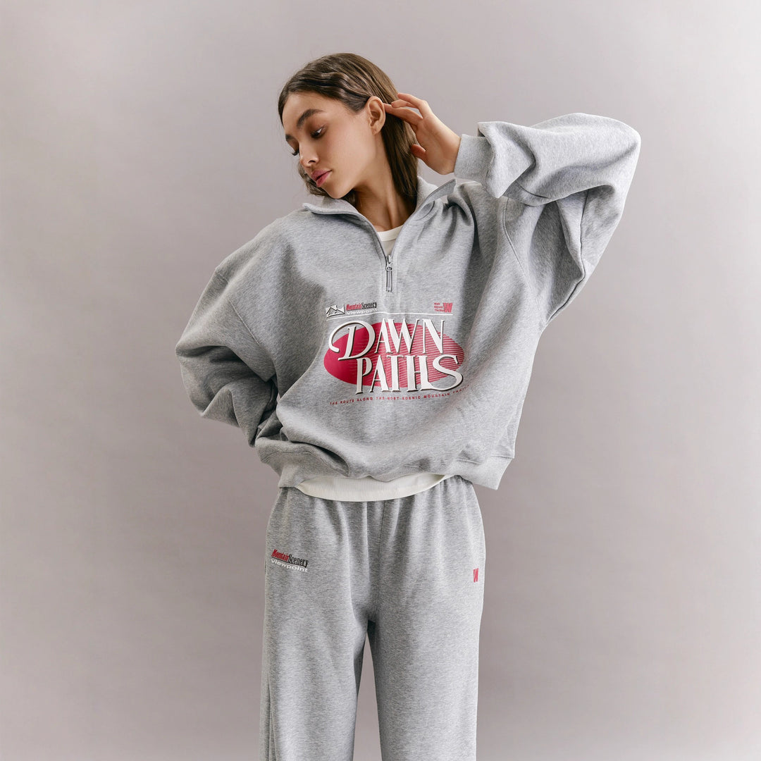 Ensemble de loisirs pour femmes composé d'un hoodie zippé et de sweats larges Chic & Stil