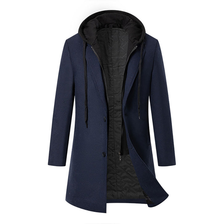 Fashionable women's transition coat with removable hood and practical pockets Lune London