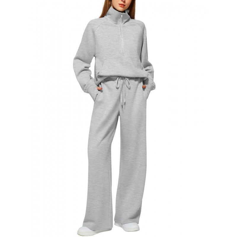 Ladies zip hoodie comfortable and wide pants Lune London