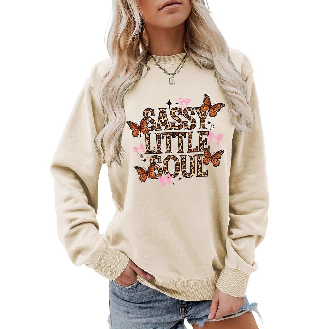 Sweatshirt pour femmes avec design de papillon artistique Chic & Stil