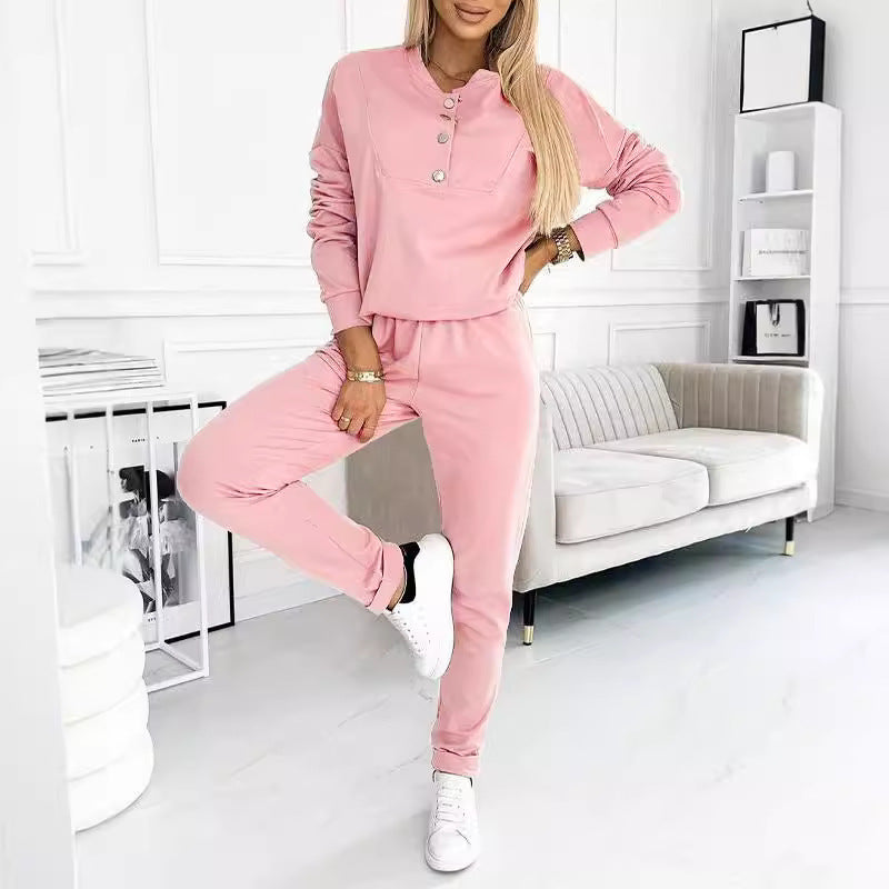 Lune London women's button-up comfortable loungewear set