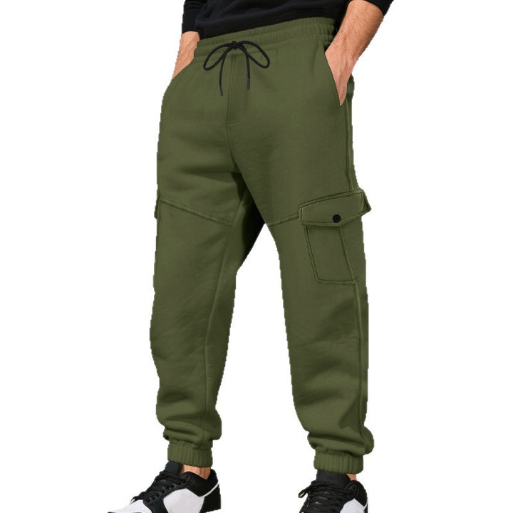 Cargo jogger pants for men with side pockets and elastic waist Lune London