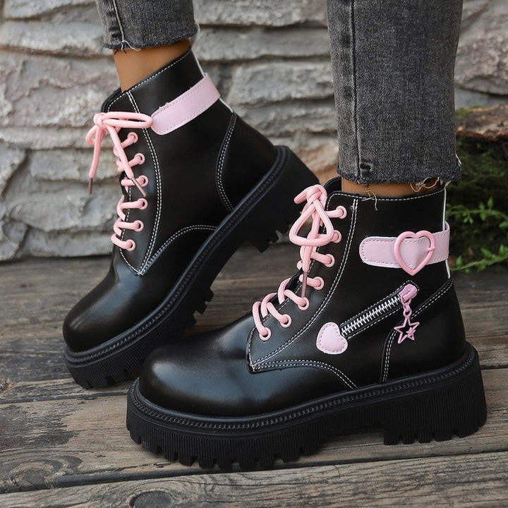 Fashion boots for ladies with heart and star details Lune London