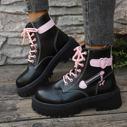 Fashion boots for ladies with heart and star details Lune London