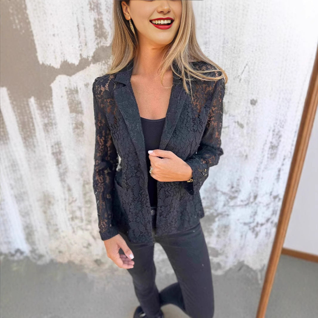 Chic Lace Blazer for Women