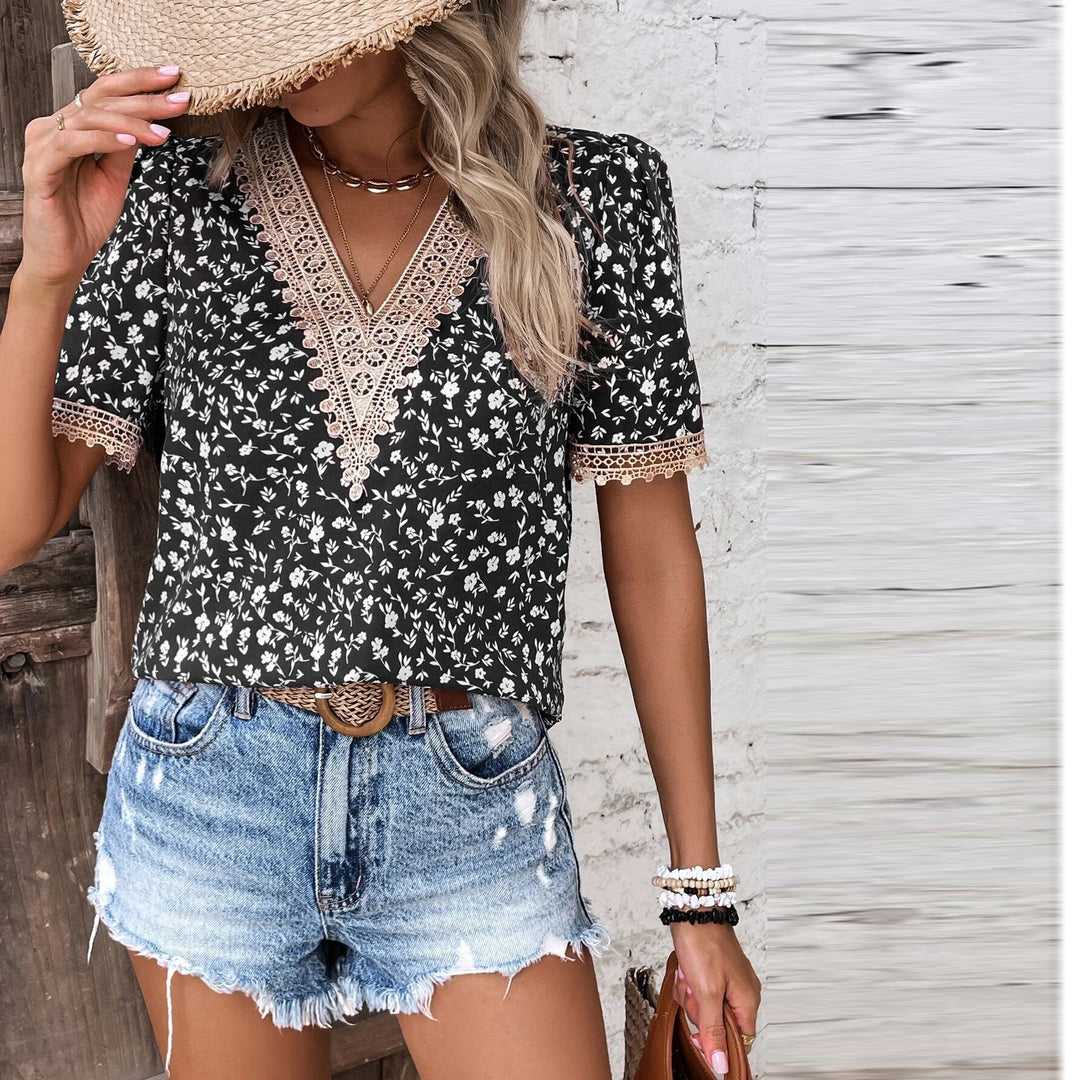 Ladies embroidered flower jacket Lune London